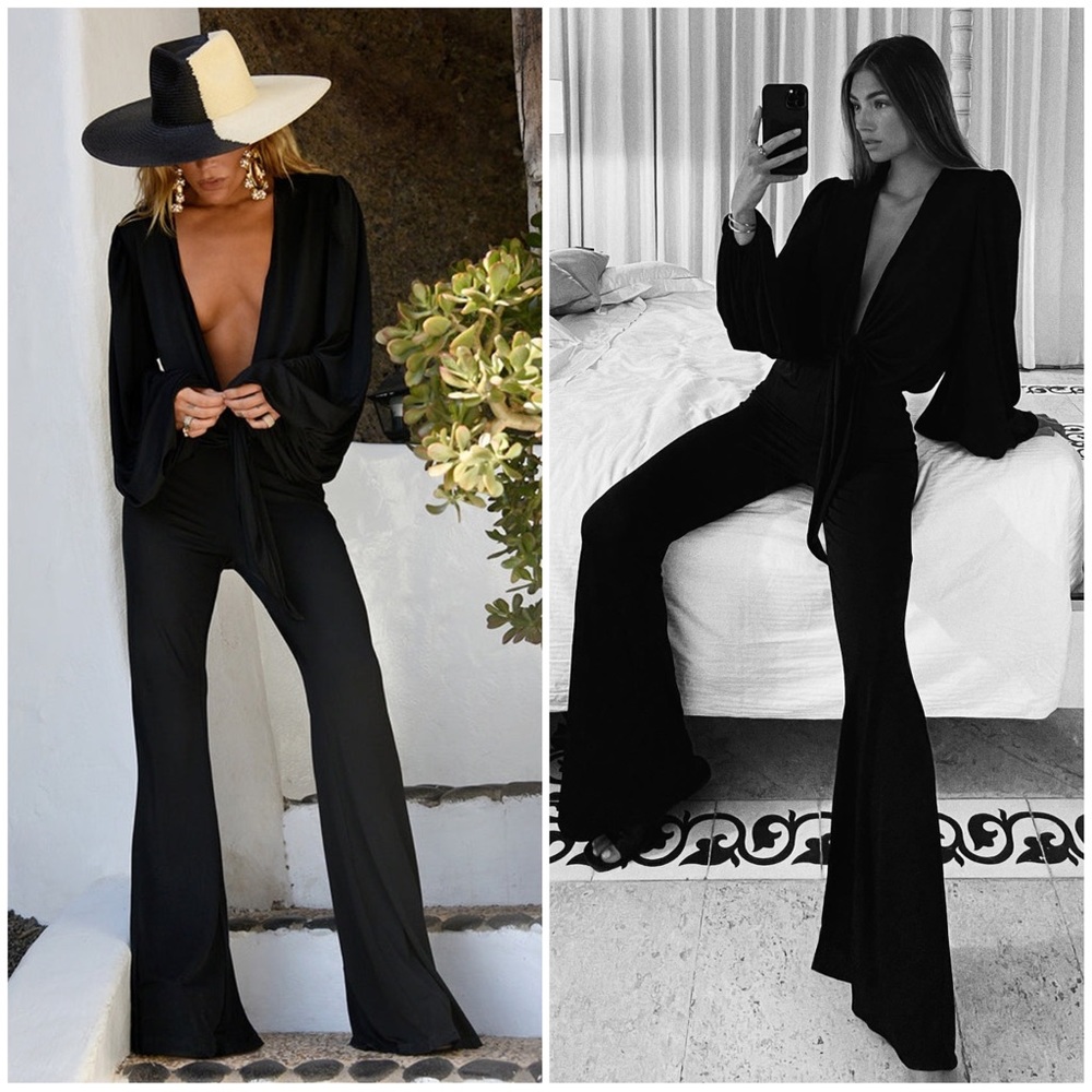 RAT & BOA SILKY JUMPSUIT STONE COLD FOX FOR LOVE LEMONS REFORMATION CULT GAIA